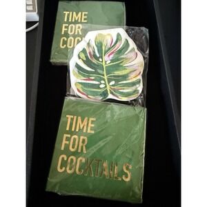 cocktail napkins Three‎ Brand New Packages 20 Per Package.  4167 cocktail size.